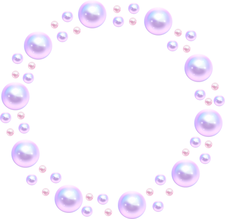 y2k复古风格相框素材-珍珠相框