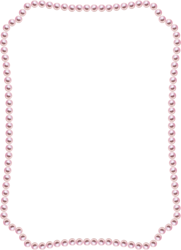 y2k复古风格相框素材-珍珠相框