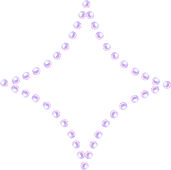 y2k复古风格相框素材-珍珠相框